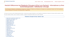Desktop Screenshot of plastische-chirurgie-erfurt.de