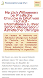 Mobile Screenshot of plastische-chirurgie-erfurt.de