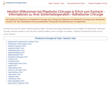 Tablet Screenshot of plastische-chirurgie-erfurt.de